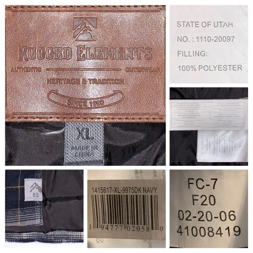 Rugged Elements Flannel Plaid Lined Shacket Men's… - image 4